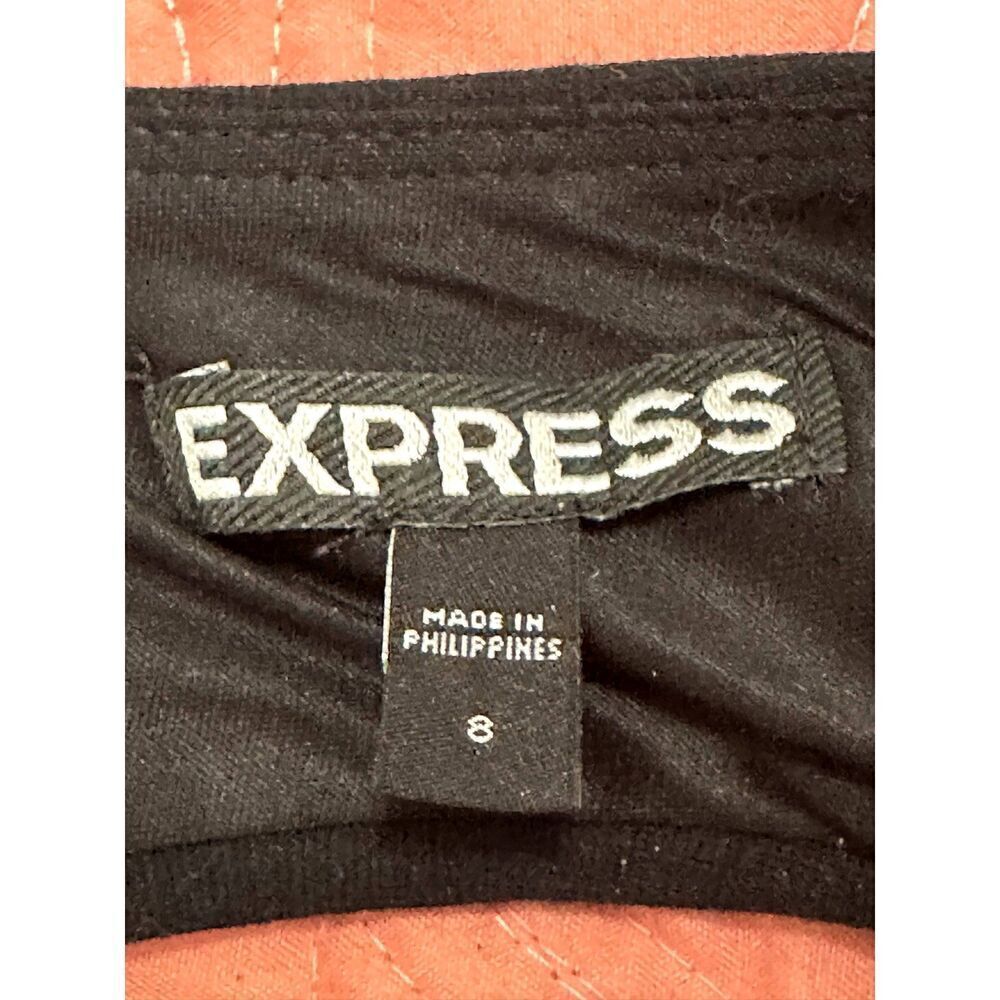 Express Black & White Bodycon Stretch Cap Sleeve Mini Dress Women’s 8 - Picture 8 of 10